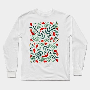 Magical garden - red and green Long Sleeve T-Shirt